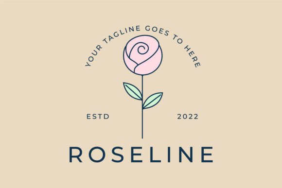 Download Rose Vintage Logo, Icon and Symbol, - Premium Bundle