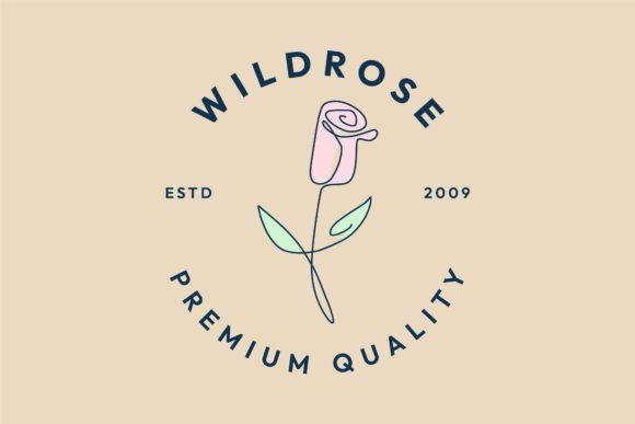 Download Rose Line Art Logo, Icon and Symbol, - Premium Resources